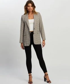 Atmos&Here Noele Blazer Neutral Check -Deals The Style Setters Store http3A2F2Fstatic.theiconic.com .au2Fp2Fatmos here 9113 5618911 5