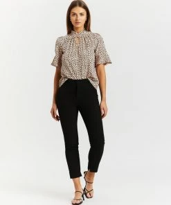 Atmos&Here Mila Frill Sleeve Blouse Beige Speckle -Deals The Style Setters Store http3A2F2Fstatic.theiconic.com .au2Fp2Fatmos here 9147 5960031 5