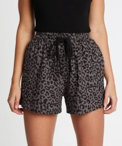 Atmos&Here Vicki Relaxed Shorts Charcoal Animal