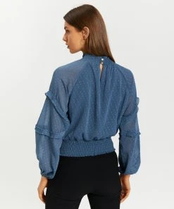 Atmos&Here Nila Lace Detail Blouse Stone Blue -Deals The Style Setters Store http3A2F2Fstatic.theiconic.com .au2Fp2Fatmos here 9260 9960031 3