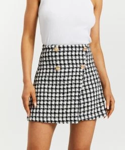 Atmos&Here Gigi Skirt Black Boucle