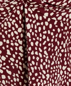 Atmos&Here Natalie Knot Front Blouse Burgundy Speckle -Deals The Style Setters Store http3A2F2Fstatic.theiconic.com .au2Fp2Fatmos here 9410 9304131 6