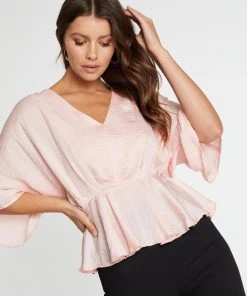 Atmos&Here Emma Drape Front Blouse Dusty Pink -Deals The Style Setters Store http3A2F2Fstatic.theiconic.com .au2Fp2Fatmos here 9425 1919531 4