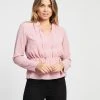 Atmos&Here Katherine Tie Front Blouse Soft Pink