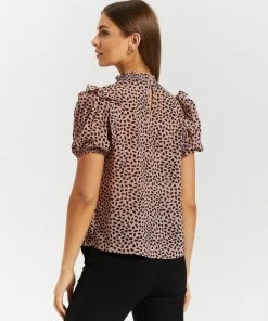 Atmos&Here Jenna High Neck Blouse Blush Speckle -Deals The Style Setters Store http3A2F2Fstatic.theiconic.com .au2Fp2Fatmos here 9500 9627331 3