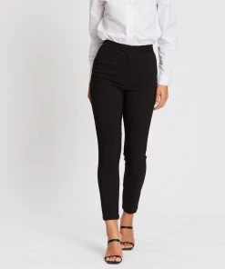 Atmos&Here Slim Leg Pants Black