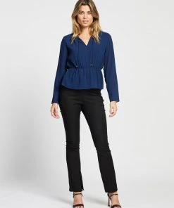 Atmos&Here Katherine Tie Front Blouse Navy -Deals The Style Setters Store http3A2F2Fstatic.theiconic.com .au2Fp2Fatmos here 9517 5588221 5