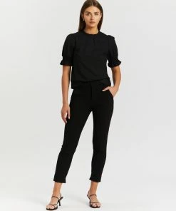 Atmos&Here Jacinta Shirred Sleeve Top Black -Deals The Style Setters Store http3A2F2Fstatic.theiconic.com .au2Fp2Fatmos here 9629 7627331 5