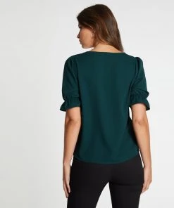 Atmos&Here Claira V-Neck Blouse Forest Green -Deals The Style Setters Store http3A2F2Fstatic.theiconic.com .au2Fp2Fatmos here 9720 6719531 3