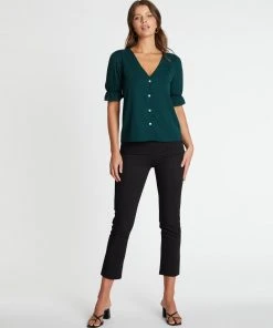Atmos&Here Claira V-Neck Blouse Forest Green -Deals The Style Setters Store http3A2F2Fstatic.theiconic.com .au2Fp2Fatmos here 9720 6719531 5
