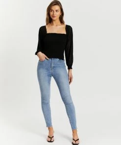 Atmos&Here Petra Puff Sleeve Top Black -Deals The Style Setters Store http3A2F2Fstatic.theiconic.com .au2Fp2Fatmos here 9846 9504131 5