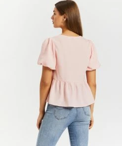 Atmos&Here Kalia Bow Front Puff Sleeve Blouse Soft Pink -Deals The Style Setters Store http3A2F2Fstatic.theiconic.com .au2Fp2Fatmos here 9883 4329531 3