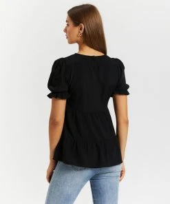 Atmos&Here Alice Puff Sleeve Smock Top Black -Deals The Style Setters Store http3A2F2Fstatic.theiconic.com .au2Fp2Fatmos here 9901 8727331 3