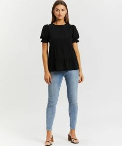Atmos&Here Alice Puff Sleeve Smock Top Black -Deals The Style Setters Store http3A2F2Fstatic.theiconic.com .au2Fp2Fatmos here 9913 8727331 5