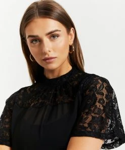 Atmos&Here Amelia Lace Contrast Blouse Black -Deals The Style Setters Store http3A2F2Fstatic.theiconic.com .au2Fp2Fatmos here 9956 6926721 4