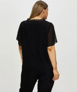 Atmos&Here Curvy Rosie Flutter Sleeve Blouse Black Dobby -Deals The Style Setters Store http3A2F2Fstatic.theiconic.com .au2Fp2Fatmos here curvy 0215 0088531 3