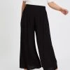 Atmos&Here Curvy Cora Pleated Wide Leg Pants Black