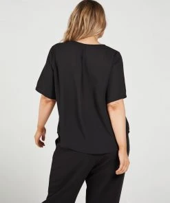 Atmos&Here Curvy Sophia V-Neck Blouse Black -Deals The Style Setters Store http3A2F2Fstatic.theiconic.com .au2Fp2Fatmos here curvy 2597 4060031 3