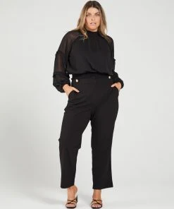 Atmos&Here Curvy Nila Lace Detail Blouse Black -Deals The Style Setters Store http3A2F2Fstatic.theiconic.com .au2Fp2Fatmos here curvy 2968 9280031 5