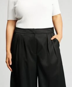 Atmos&Here Curvy Sia Pleat Front Wide Leg Pants Black -Deals The Style Setters Store http3A2F2Fstatic.theiconic.com .au2Fp2Fatmos here curvy 3522 2277331 4