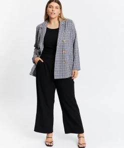 Atmos&Here Curvy Narla Check Blazer Mono Check -Deals The Style Setters Store http3A2F2Fstatic.theiconic.com .au2Fp2Fatmos here curvy 4624 9024131 5