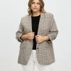 Atmos&Here Curvy Noele Blazer Neutral Check