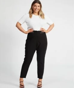 Atmos&Here Curvy Rhodes Zip Detail Slim Pants Black -Deals The Style Setters Store http3A2F2Fstatic.theiconic.com .au2Fp2Fatmos here curvy 8571 1124131 5
