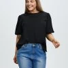 Atmos&Here Curvy Elora Blouse Black
