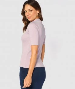 Bamboo Body Ribbed Taylor Top Mauve -Deals The Style Setters Store http3A2F2Fstatic.theiconic.com .au2Fp2Fbamboo body 2067 1828441 3
