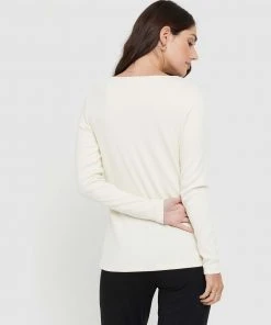 Bamboo Body Ribbed Boatneck Top Cream -Deals The Style Setters Store http3A2F2Fstatic.theiconic.com .au2Fp2Fbamboo body 9766 1916921 4
