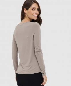 Bamboo Body Tie Front Top Stone -Deals The Style Setters Store http3A2F2Fstatic.theiconic.com .au2Fp2Fbamboo body 9981 7472901 3