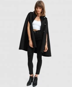 Belle & Bloom On My Mind Wool Blend Cape Black -Deals The Style Setters Store http3A2F2Fstatic.theiconic.com .au2Fp2Fbelle bloom 0693 7196821 5