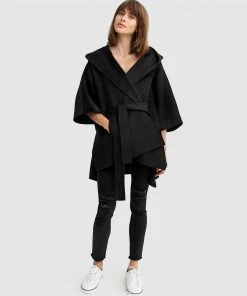 Belle & Bloom Jackson Landing Wool Blend Cape Coat Black -Deals The Style Setters Store http3A2F2Fstatic.theiconic.com .au2Fp2Fbelle bloom 0706 0737921 5