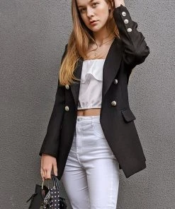 Belle & Bloom Princess Polina Textured Weave Blazer Black -Deals The Style Setters Store http3A2F2Fstatic.theiconic.com .au2Fp2Fbelle bloom 0817 682179 7