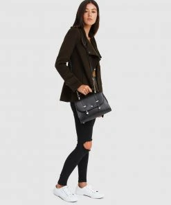 Belle & Bloom Bad Girl Wool Blend Moto Coat Military -Deals The Style Setters Store http3A2F2Fstatic.theiconic.com .au2Fp2Fbelle bloom 1165 5139521 6