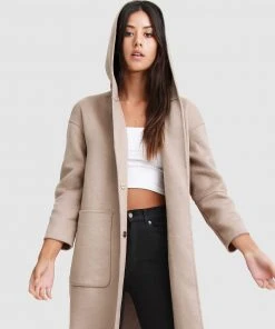 Belle & Bloom Walk This Way Wool Blend Hooded Coat Sand -Deals The Style Setters Store http3A2F2Fstatic.theiconic.com .au2Fp2Fbelle bloom 1424 2331601 4