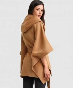 Belle & Bloom Jackson Landing Wool Blend Cape Coat Dark Camel -Deals The Style Setters Store http3A2F2Fstatic.theiconic.com .au2Fp2Fbelle bloom 2080 3272211 4