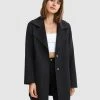 Belle & Bloom Ex-Boyfriend Wool Blend Oversized Coat Charcoal