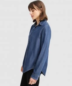 Belle & Bloom Keep Me Wild Denim Top Dark Denim -Deals The Style Setters Store http3A2F2Fstatic.theiconic.com .au2Fp2Fbelle bloom 2364 1316031 3