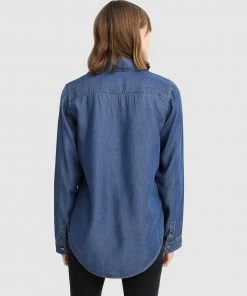 Belle & Bloom Keep Me Wild Denim Top Dark Denim -Deals The Style Setters Store http3A2F2Fstatic.theiconic.com .au2Fp2Fbelle bloom 2366 1316031 4