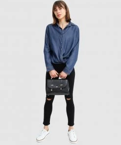 Belle & Bloom Keep Me Wild Denim Top Dark Denim -Deals The Style Setters Store http3A2F2Fstatic.theiconic.com .au2Fp2Fbelle bloom 2370 1316031 6