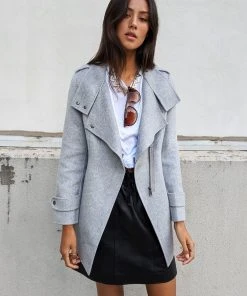 Belle & Bloom Bad Girl Wool Blend Moto Coat Grey Marl -Deals The Style Setters Store http3A2F2Fstatic.theiconic.com .au2Fp2Fbelle bloom 3322 0931011 6