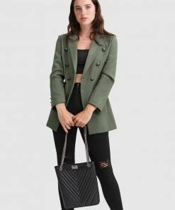 Belle & Bloom Princess Polina Textured Weave Blazer Military -Deals The Style Setters Store http3A2F2Fstatic.theiconic.com .au2Fp2Fbelle bloom 3322 3543321 5