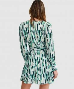 Belle & Bloom A Night With You Mini Wrap Dress Green -Deals The Style Setters Store http3A2F2Fstatic.theiconic.com .au2Fp2Fbelle bloom 3826 3000041 3