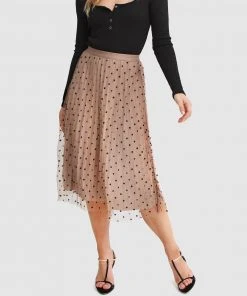 Belle & Bloom Mixed Feelings Reversible Skirt Mushroom