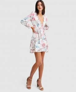 Belle & Bloom A Night With You Mini Wrap Dress Cream -Deals The Style Setters Store http3A2F2Fstatic.theiconic.com .au2Fp2Fbelle bloom 4241 3983911 4