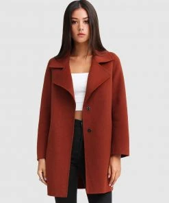 Belle & Bloom Ex-Boyfriend Wool Blend Oversized Coat Caramel