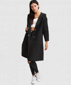 Belle & Bloom Walk This Way Wool Blend Hooded Coat Pure Black -Deals The Style Setters Store http3A2F2Fstatic.theiconic.com .au2Fp2Fbelle bloom 4477 105139 4