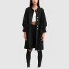Belle & Bloom Lived In Love Wool Blend Coat Black