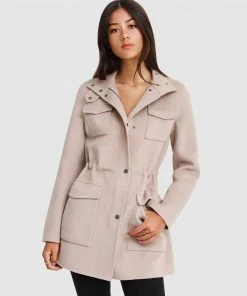Belle & Bloom Heartbreaker Wool Blend Utility Coat Sand -Deals The Style Setters Store http3A2F2Fstatic.theiconic.com .au2Fp2Fbelle bloom 5302 0215921 4
